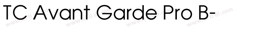 TC Avant Garde Pro B字体转换